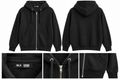 BLK DNM Classic Zip-Up Hoodie